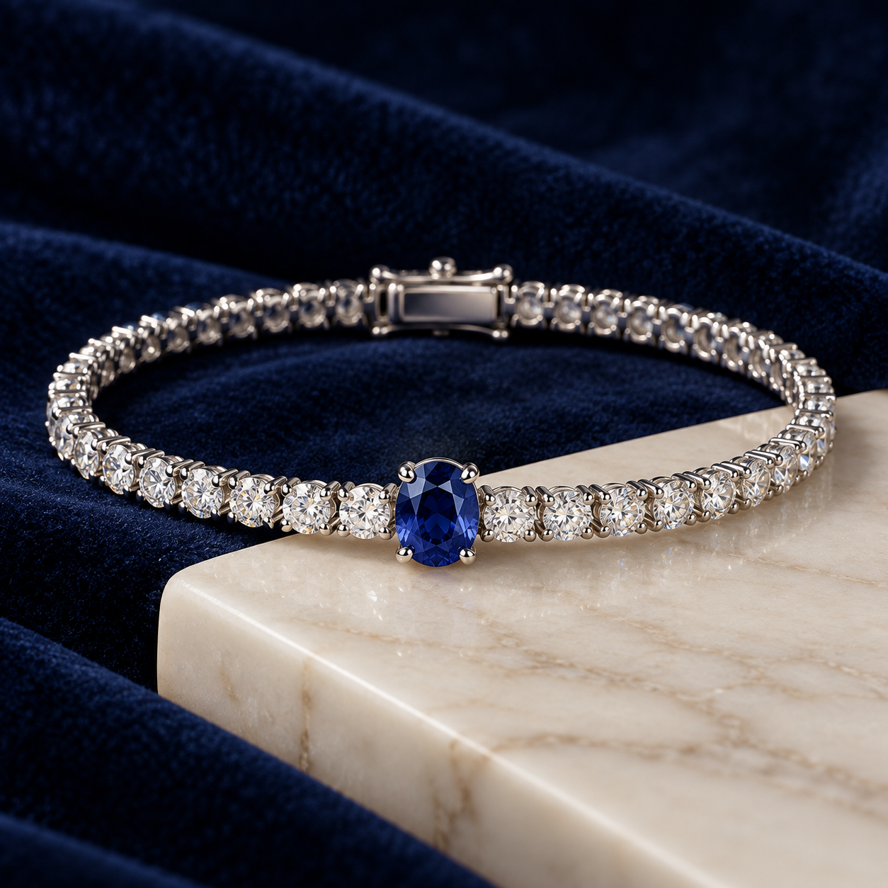 Propuesta: Pulsera Zafiro central