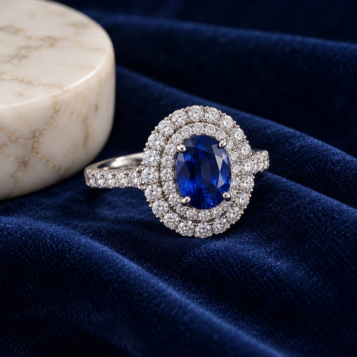 Propuesta: Anillo Zafiro nocturno