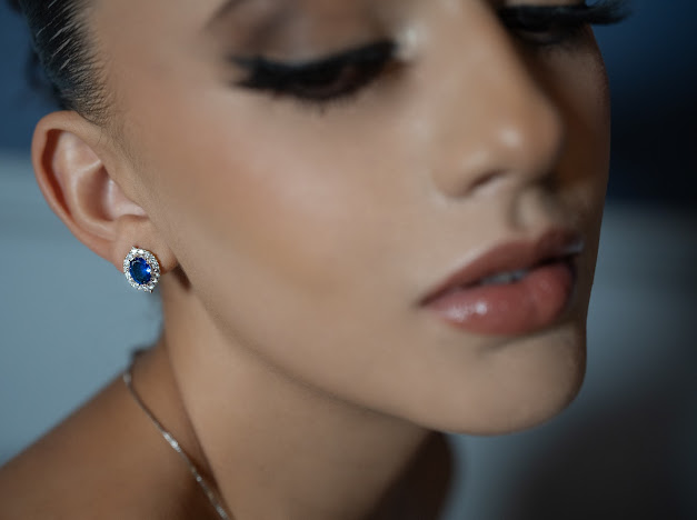 Propuesta: Aretes Zafiro azul