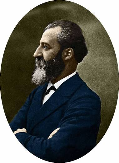 Retrato del químico francés Henri Moissan